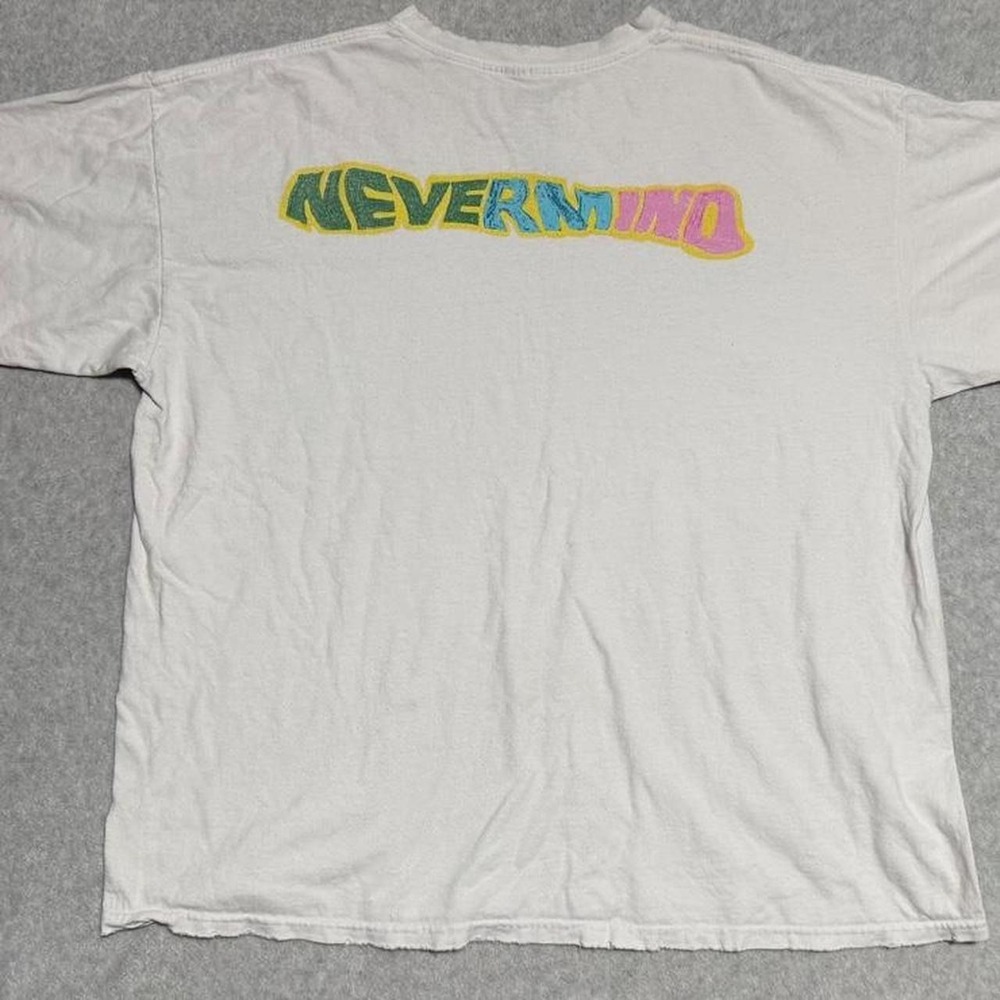 Nirvana Nevermind Holes White T Shirt Size S - Picture 6 of 6